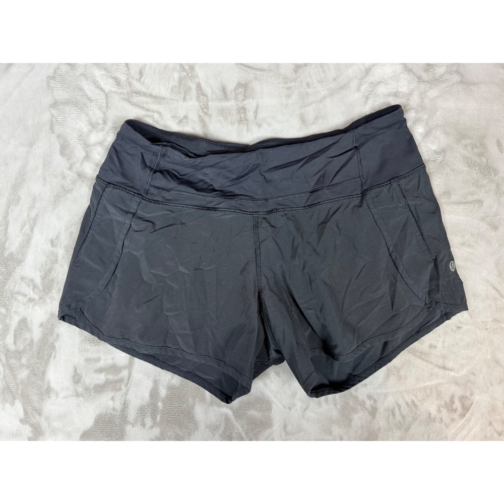 Lululemon Speed Up Low-Rise Lined Running Shorts Black Size 4